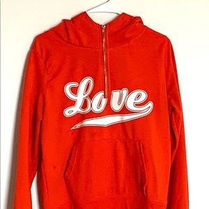 Orange hoodie
